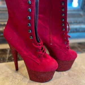 Red Pleaser Boots